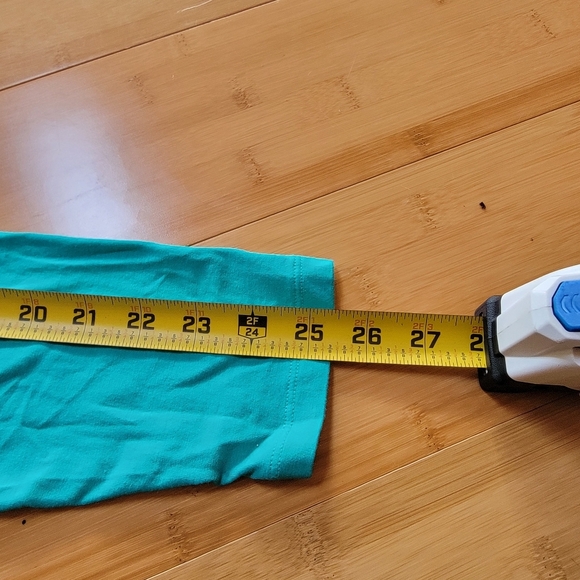 Lands End Skimmer Turtleneck Shaped Fit Cotton Modal sz XL Teal Seafoam - Picture 9 of 9